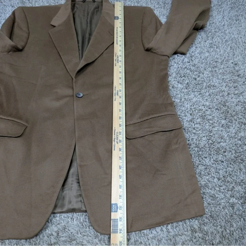Canali Loro Piana Blazer Jacket Men 54L EU 44L US Beige Wool Cashmere One Button